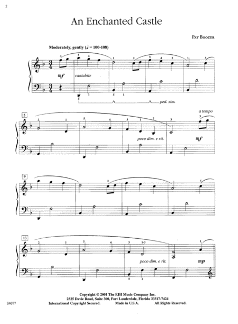 An Enchanted Castle An Enchanted Castle Piano Solo scores gallery preview page 3