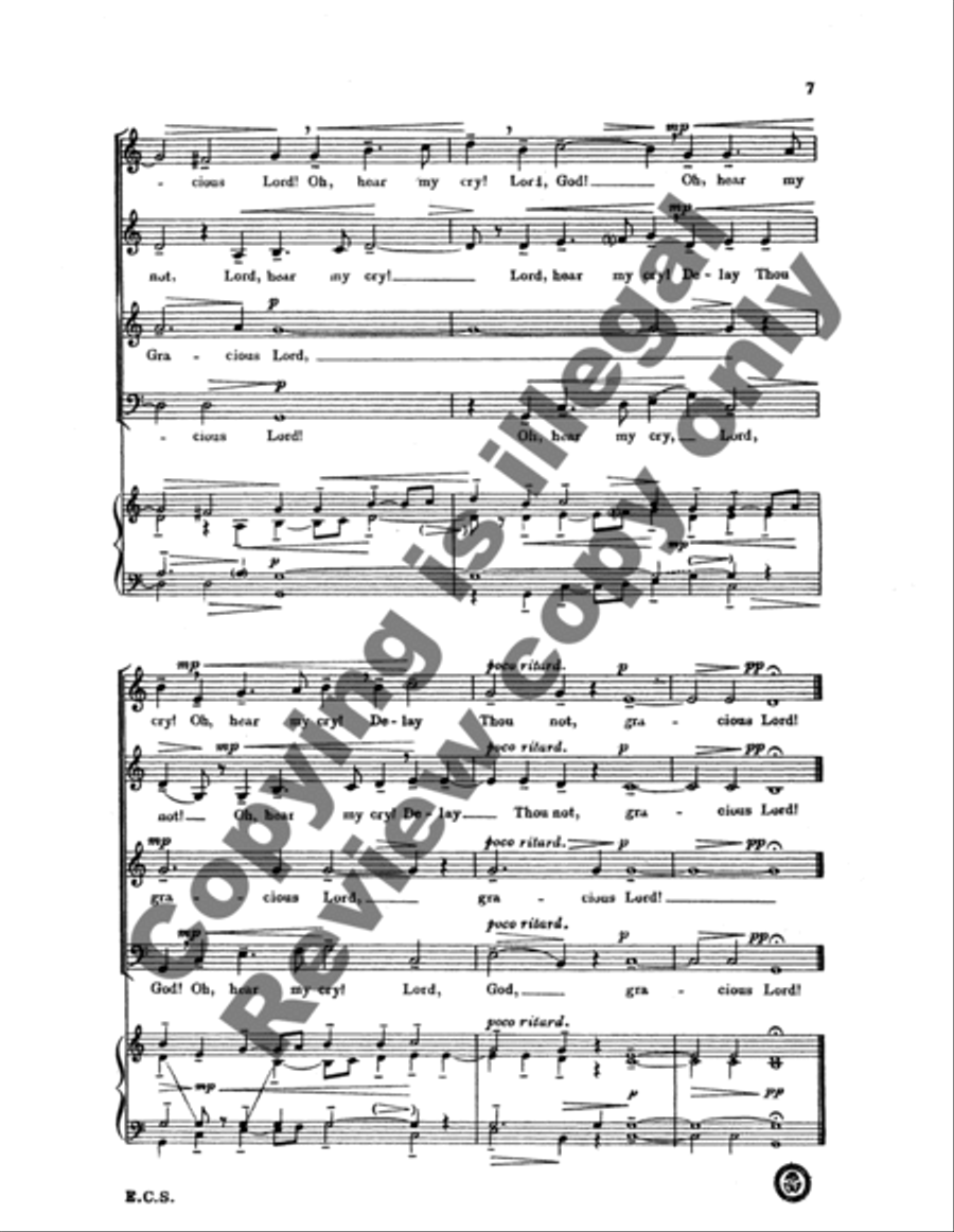 Lord, Hear My Cry! Lord, Hear My Cry! 4-Part scores gallery preview page 10