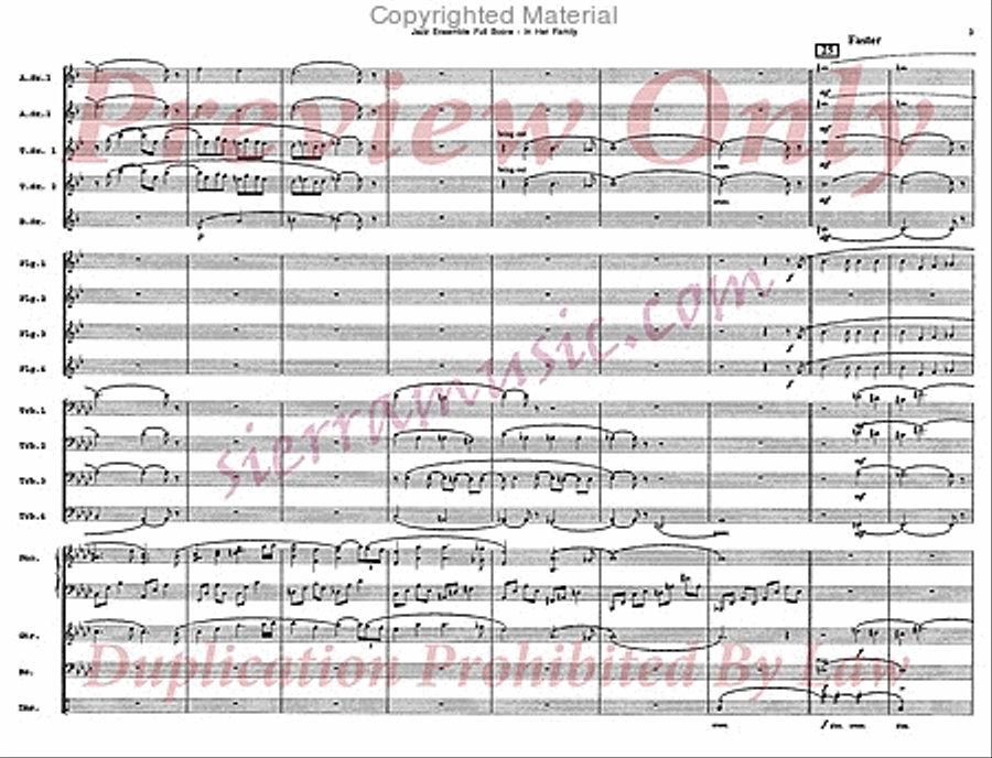 In Her Family Big Band scores gallery preview page 4