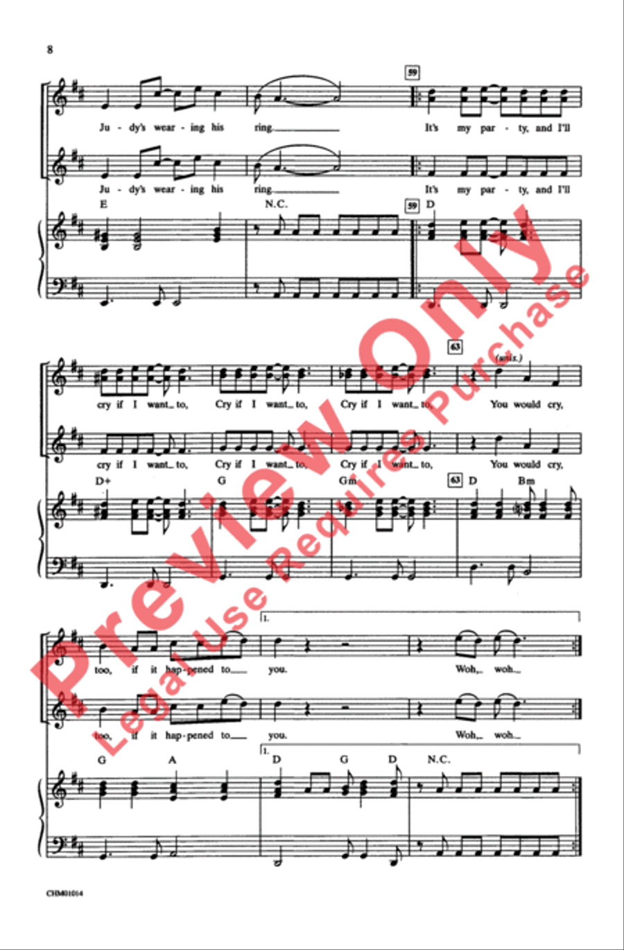 It's My Party Women's Choir scores gallery preview page 8