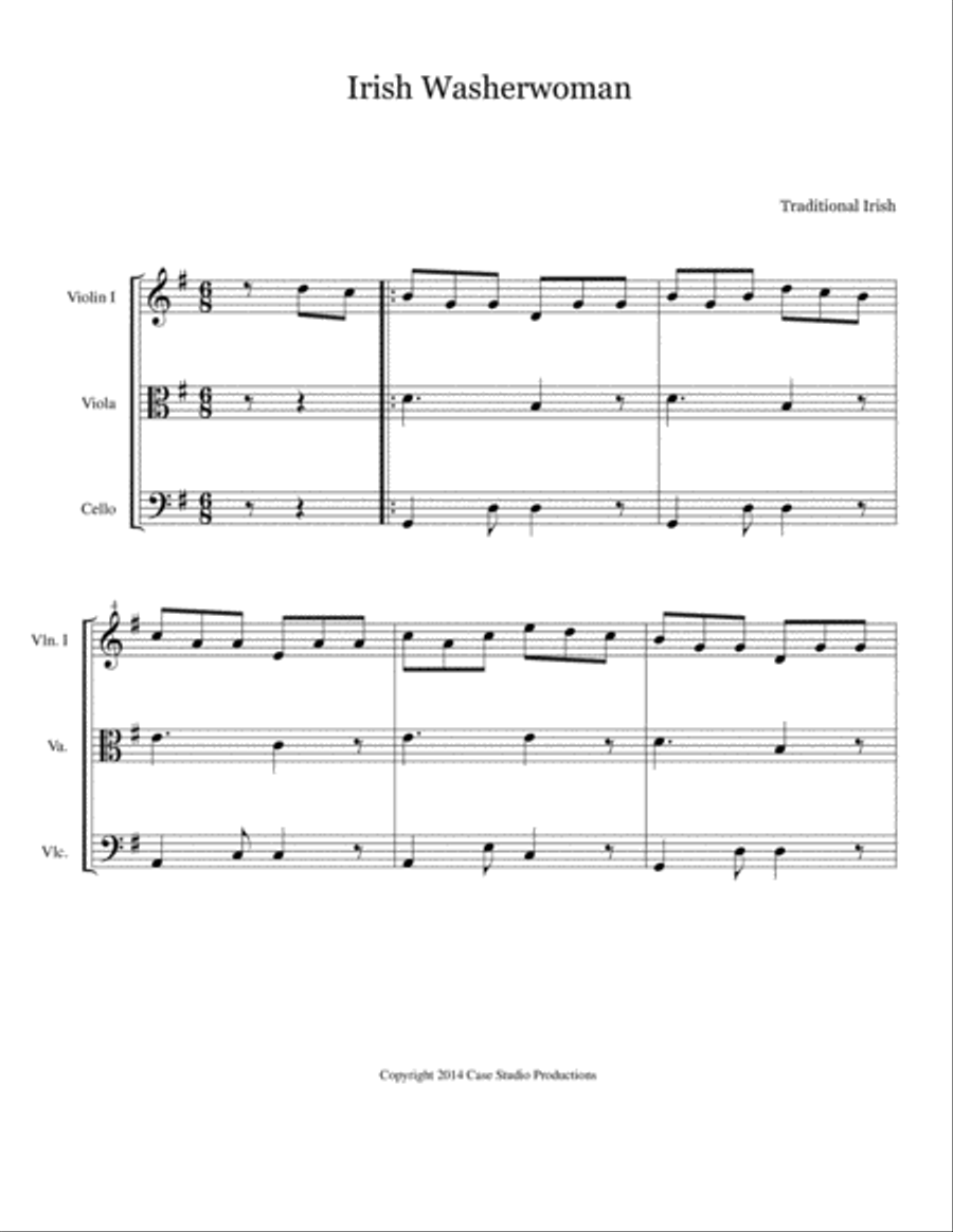 Easy Celtic Pieces For String Trio String Trio scores gallery preview page 3