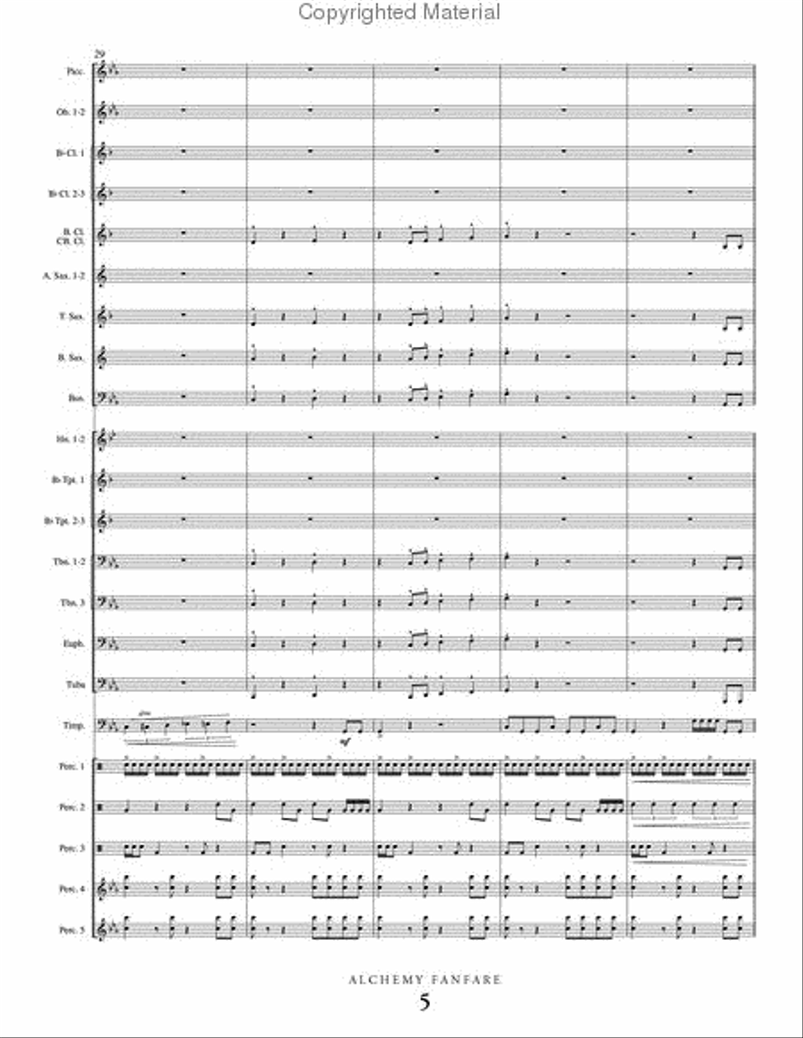 Alchemy Alchemy Concert Band scores gallery preview page 6