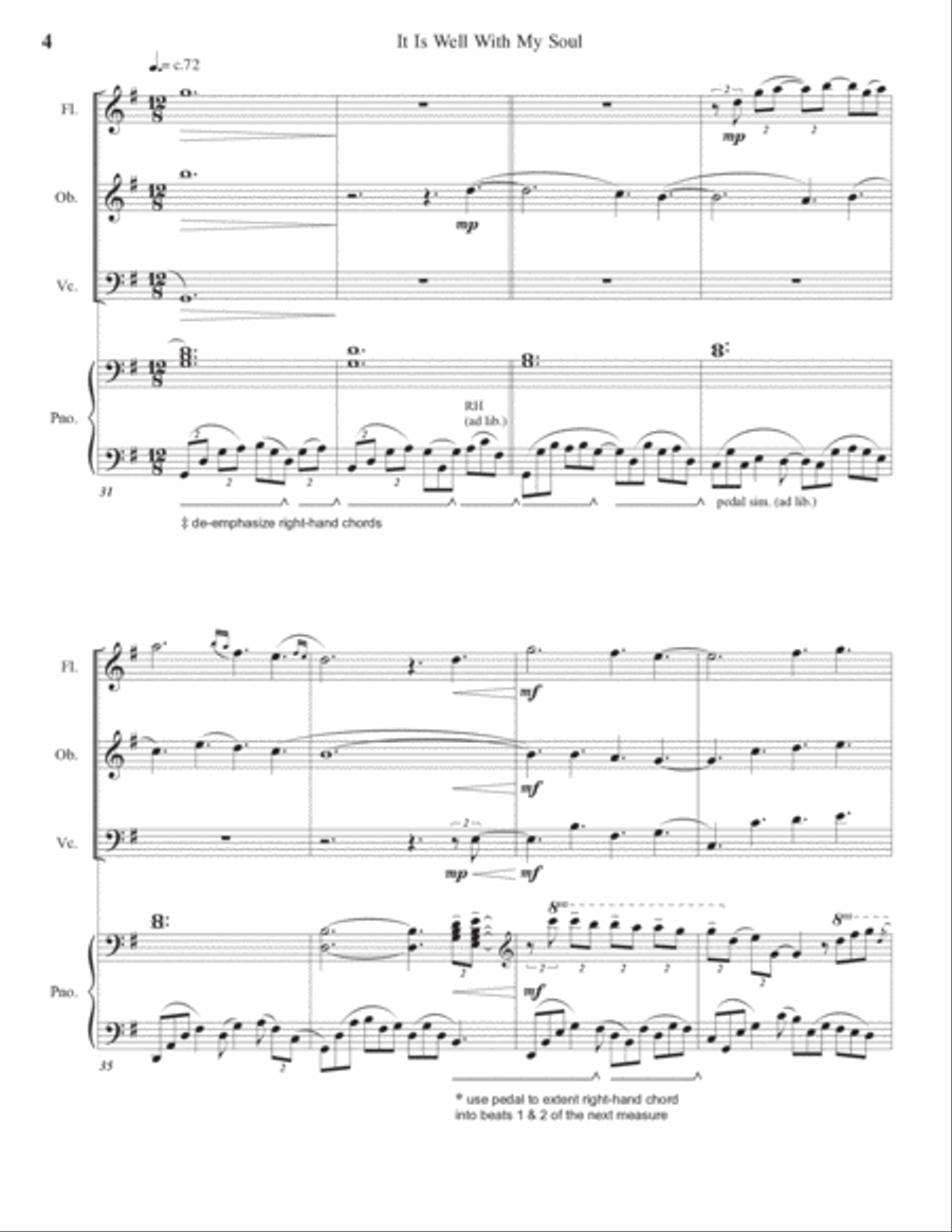 It Is Well Chamber Music scores gallery preview page 6