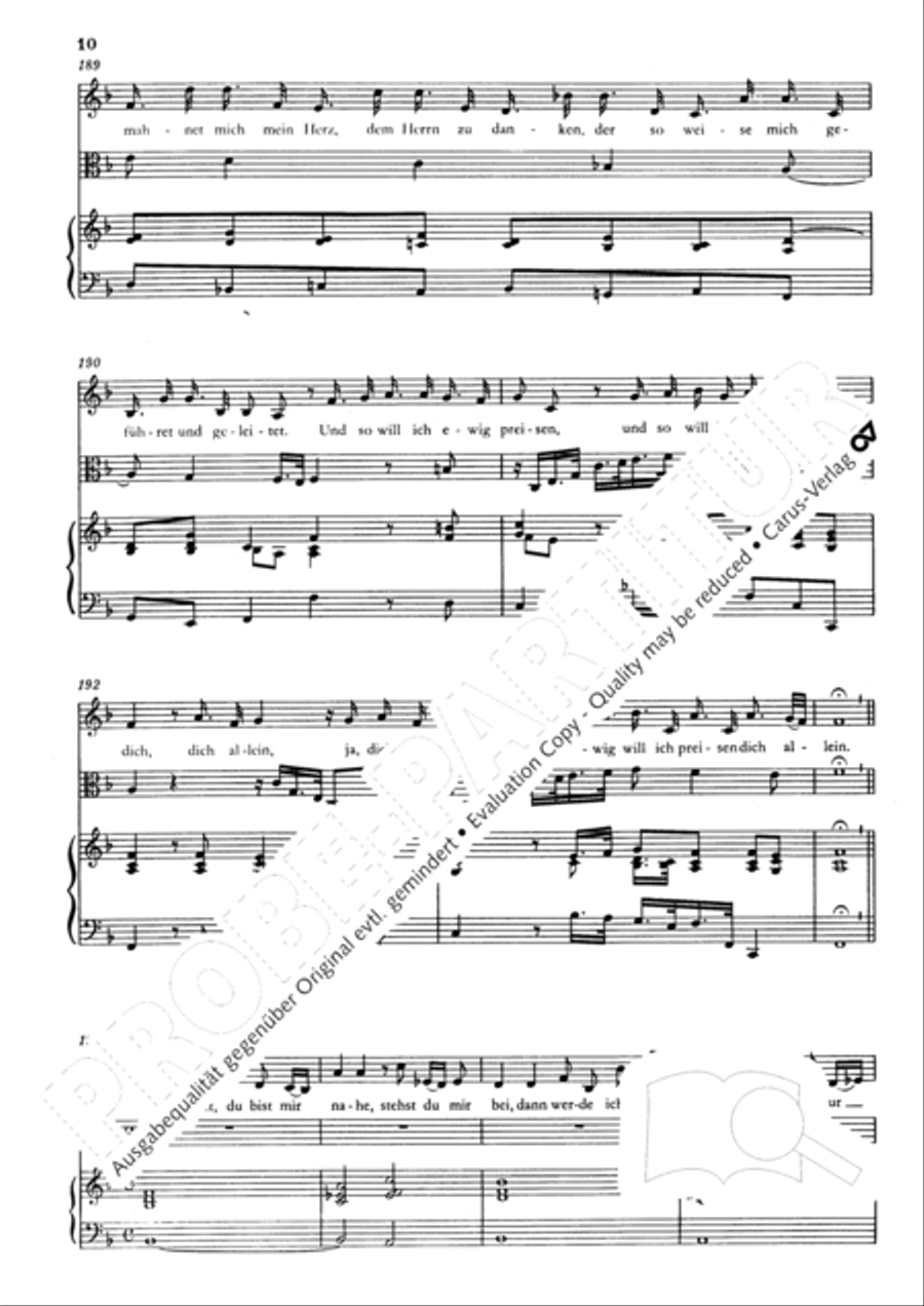 O mein Gott, du meine Hoffnung Alto Voice scores gallery preview page 11