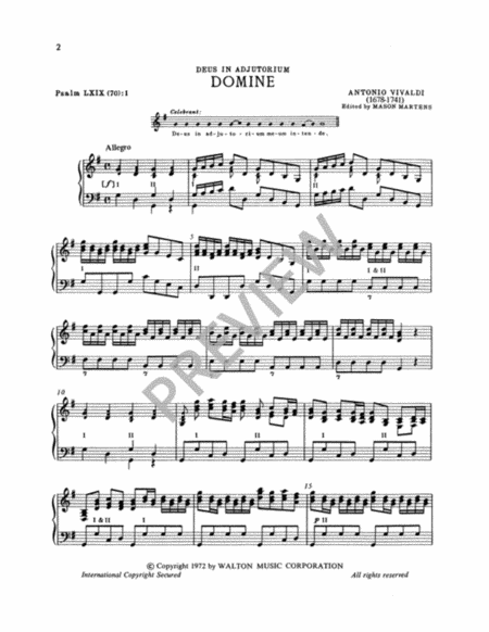 Domine (Vocal Score)