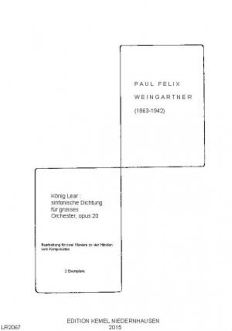 König Lear Piano Duet scores gallery preview page 1