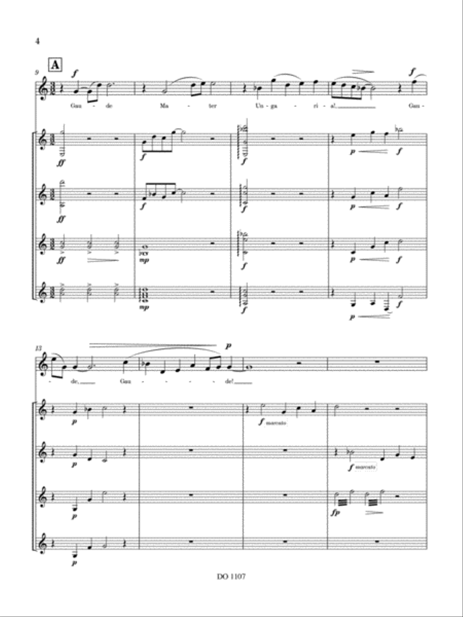 Hymnus de Sancto Stephano Guitar Ensemble scores gallery preview page 4