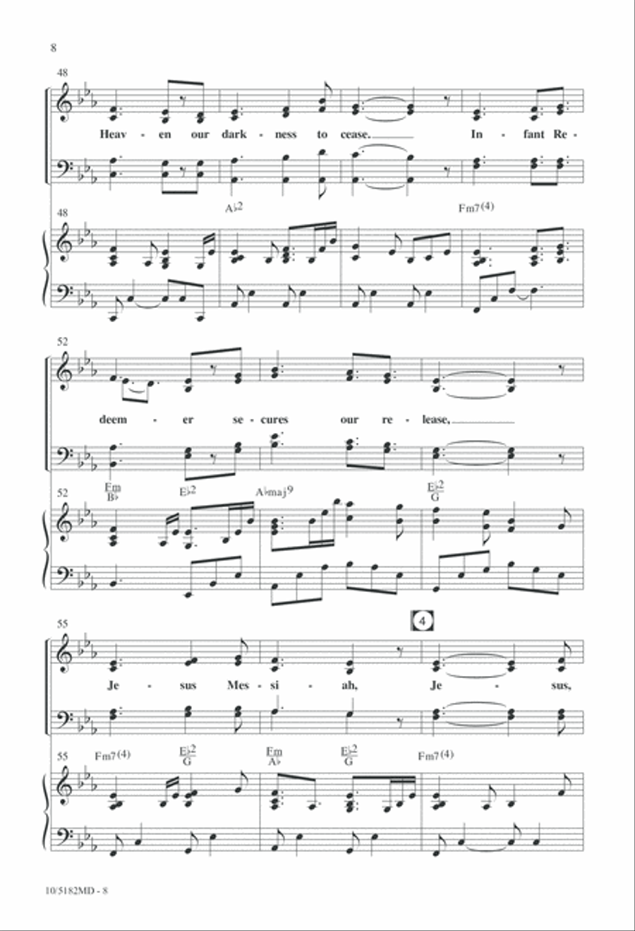 Jesus, Prince of Peace 4-Part scores gallery preview page 8