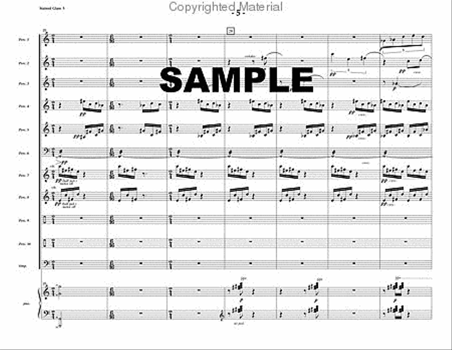 Stained Glass Percussion Ensemble scores gallery preview page 6