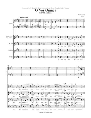 O Vos Omnes - SATB Choir and Piano