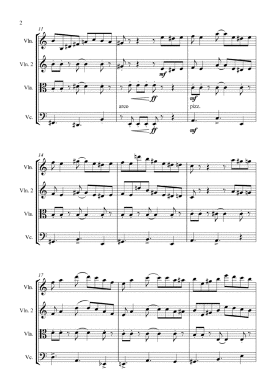 Tico Tico String Quartet scores gallery preview page 3