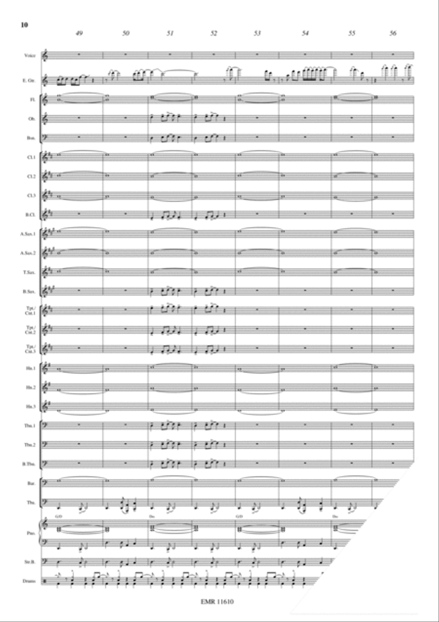 Another Brick In The Wall Concert Band scores gallery preview page 11