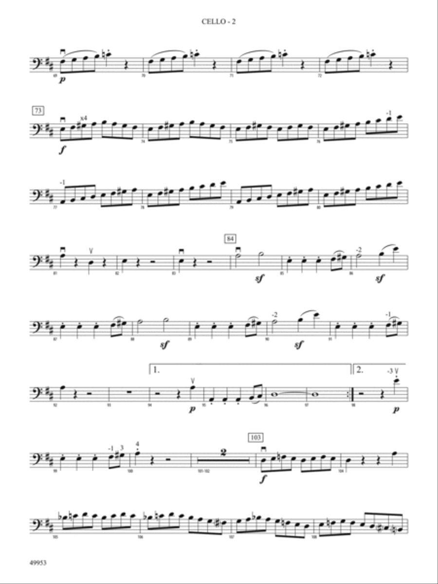 Symphony No. 104 (London): Cello String Orchestra scores gallery preview page 2