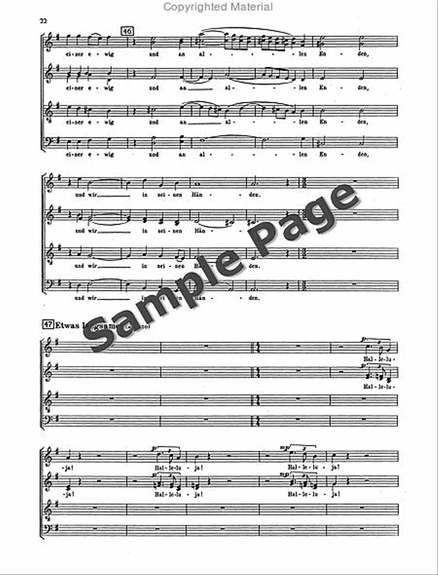 Vom Wesen Und Vergehen Op. 45 4-Part scores gallery preview page 23