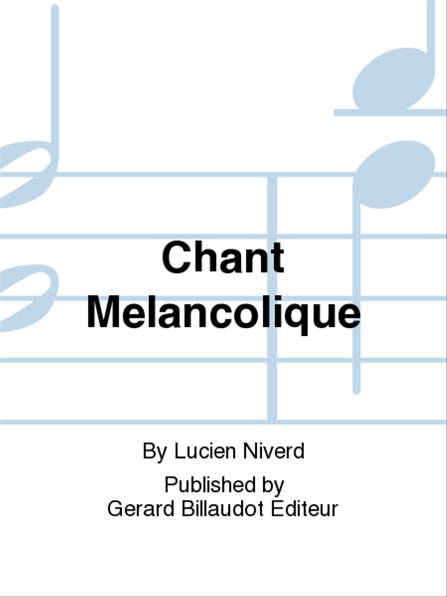 Chant Melancolique School and Community scores gallery preview page 1