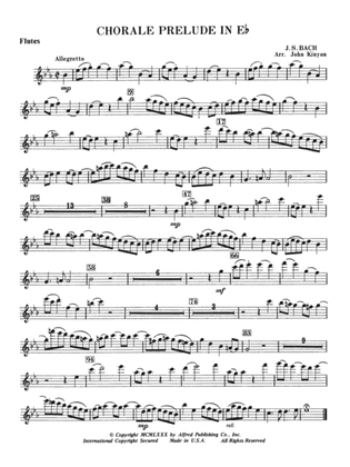Chorale Prelude in E-Flat: Flute