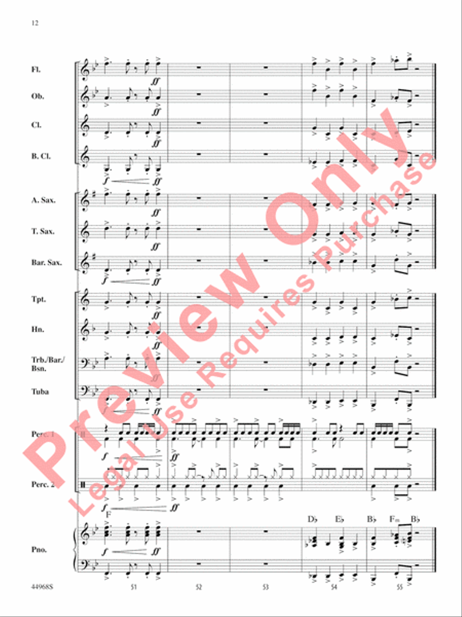 Moon Rocks Moon Rocks Concert Band scores gallery preview page 13