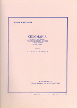 Baudrier Cenomania Vol 1 No 1 Fanfare No.2 Marcietta Brass Ens Score