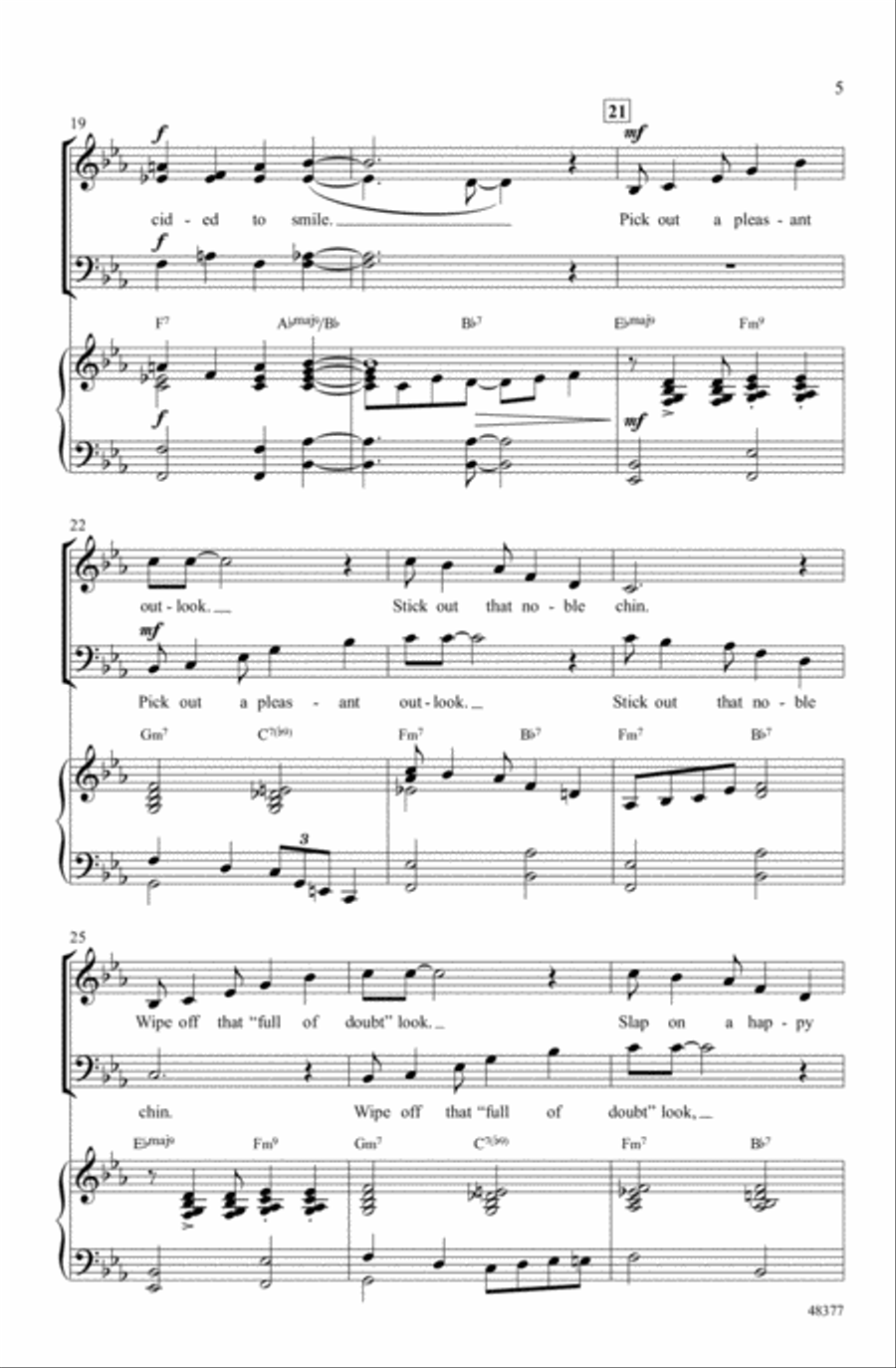 Happy Face Medley Choir scores gallery preview page 4