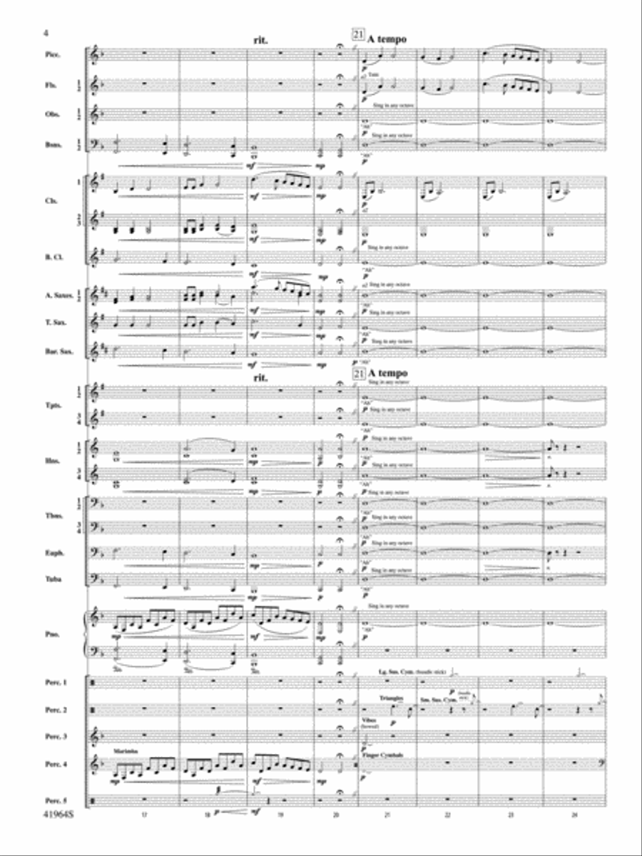 All the Pretty Little Horses: Score Concert Band scores gallery preview page 4