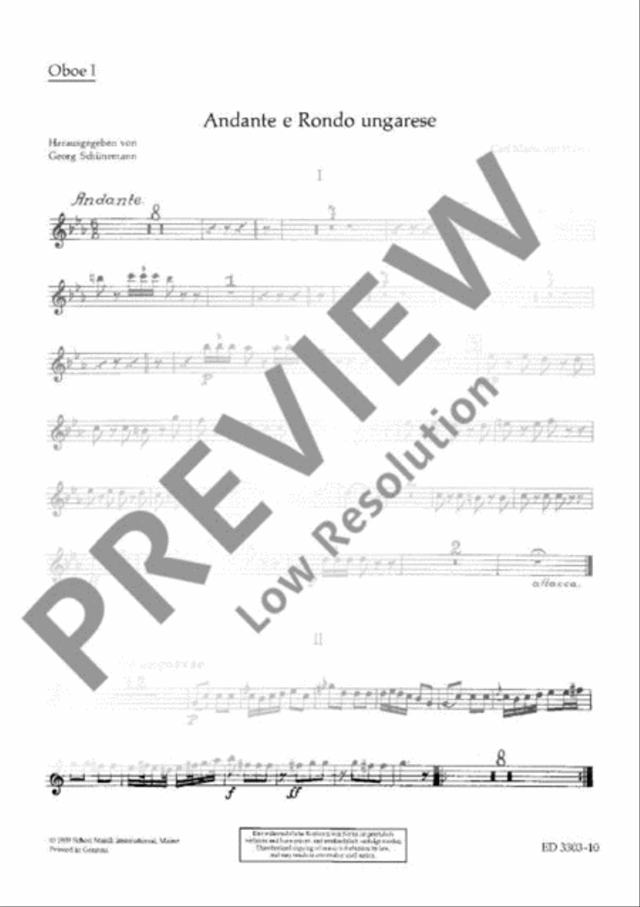Andante and Rondo ungarese Orchestra scores gallery preview page 7