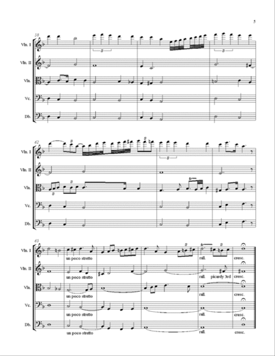 Blue Orchid String Quartet scores gallery preview page 5