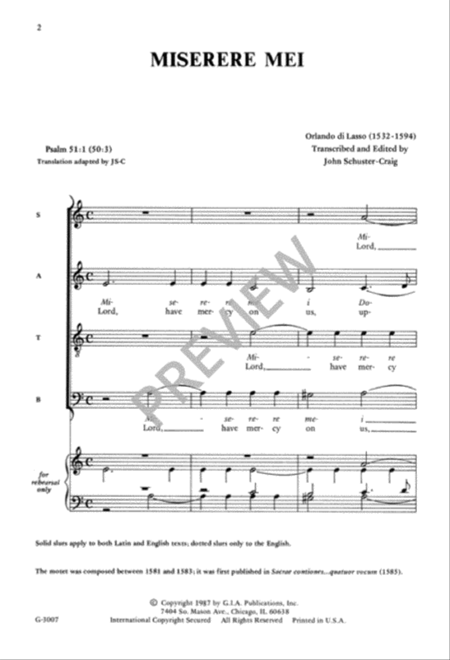 Miserere Mei Miserere Mei 4-Part scores gallery preview page 3
