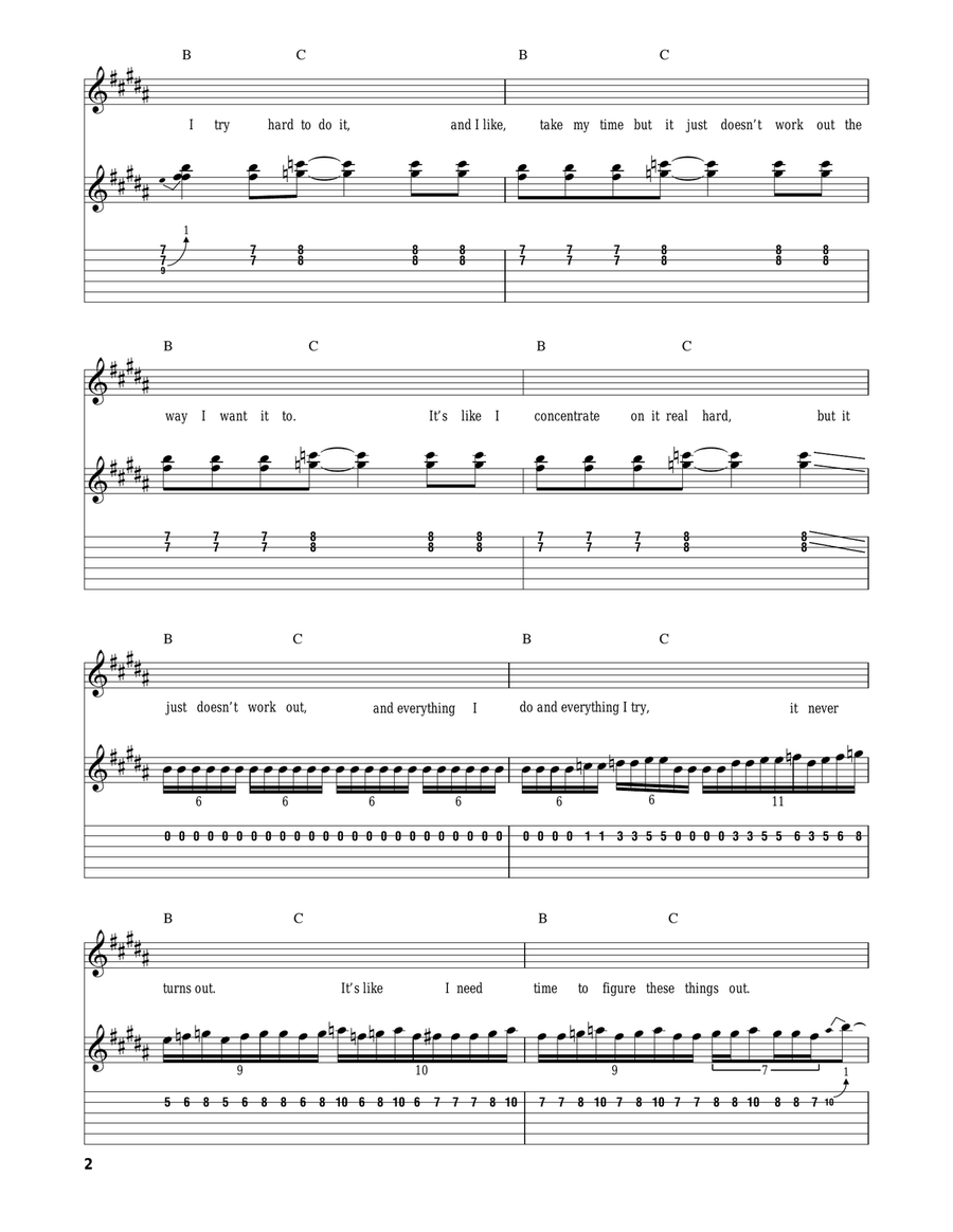 Institutionalized Institutionalized Acoustic Guitar scores gallery preview page 2
