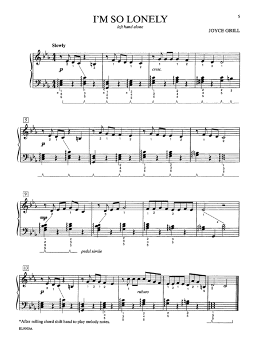 Left Alone -- Right On! Piano Solo scores gallery preview page 3