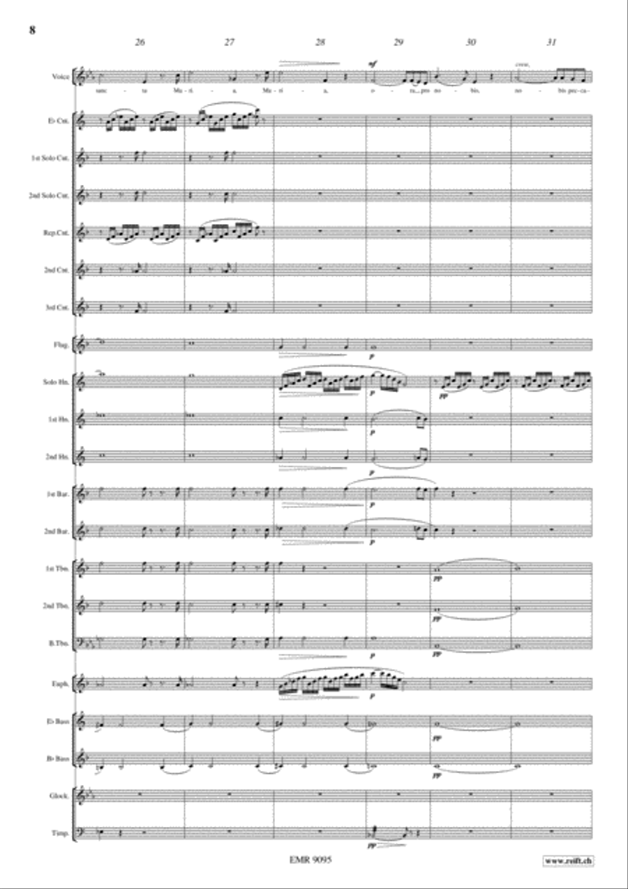 Ave Maria Brass Band scores gallery preview page 9