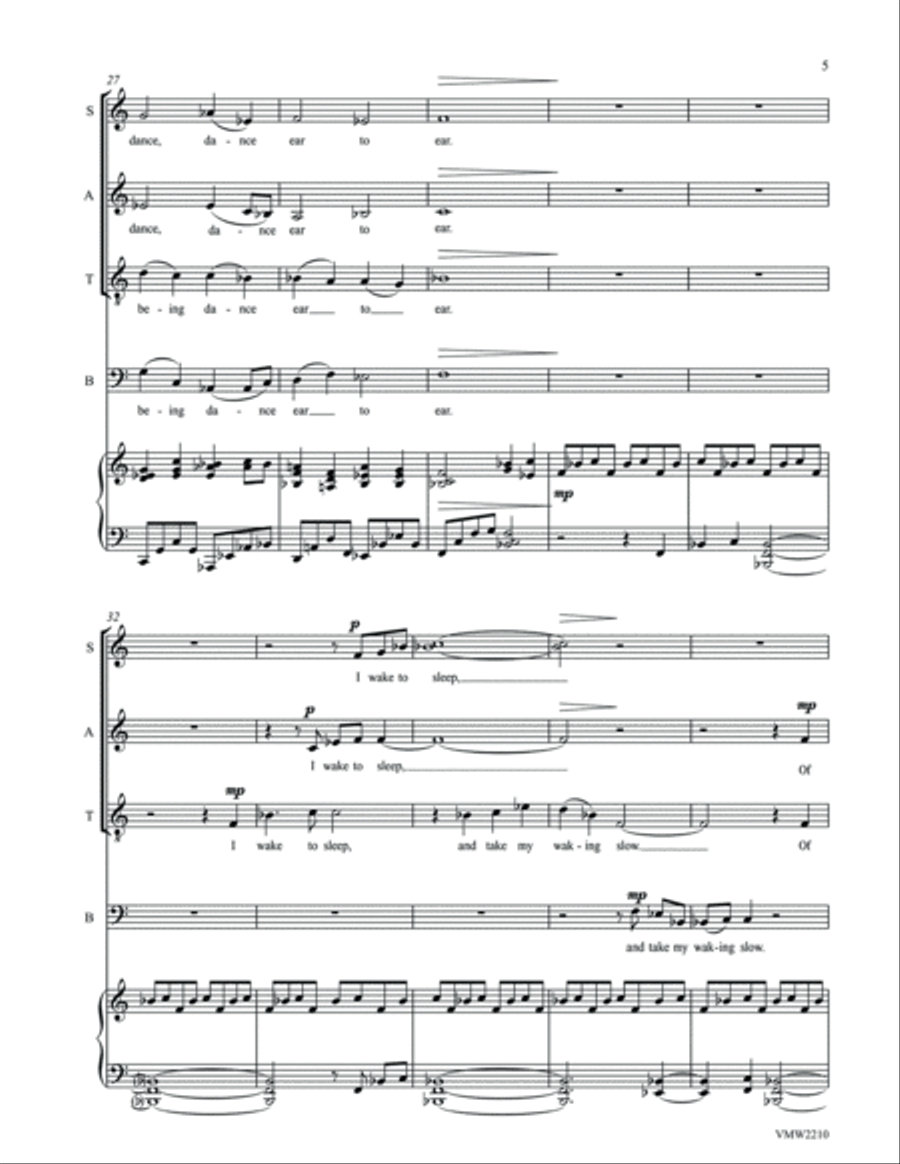 The Waking 4-Part scores gallery preview page 6