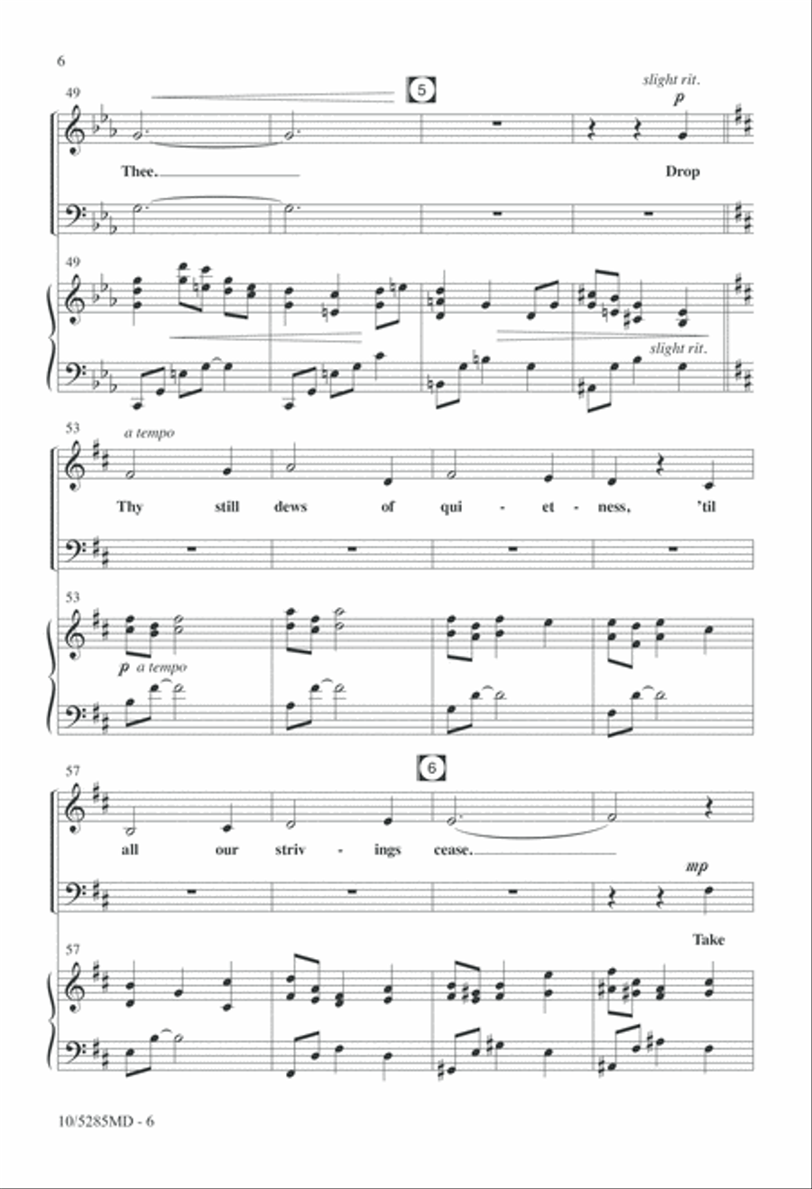 Dear Lord and Father Dear Lord and Father 4-Part scores gallery preview page 6