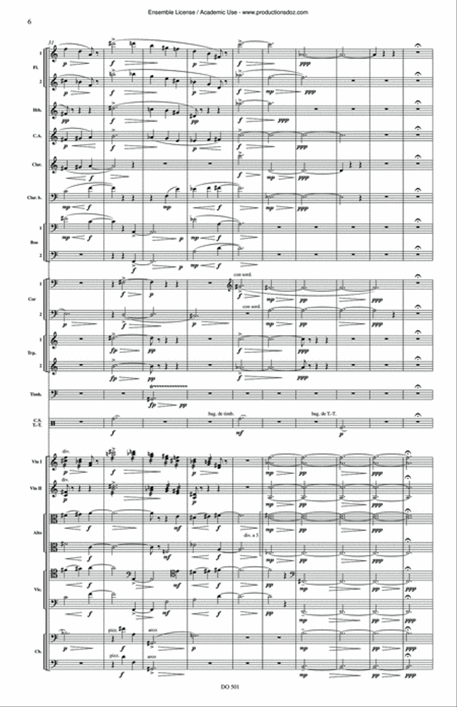 Mirages op. 34 Orchestra scores gallery preview page 6