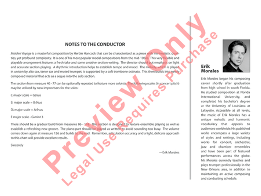 Maiden Voyage Jazz Ensemble scores gallery preview page 3
