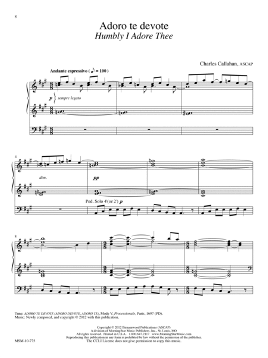 Gregorian Suite for Organ Organ Solo scores gallery preview page 6