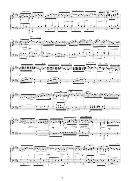 J.S.Bach - Violin Concerto in E major BWV 1042 - Piano solo - 1° mov. Allegro image number null