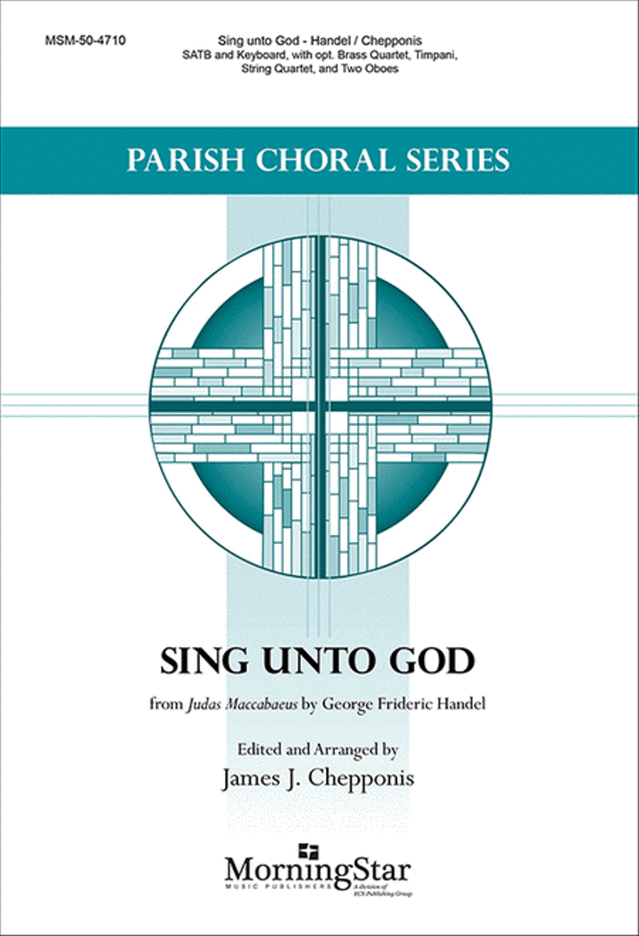 Sing unto God from Judas Maccabaeus 4-Part scores gallery preview page 1