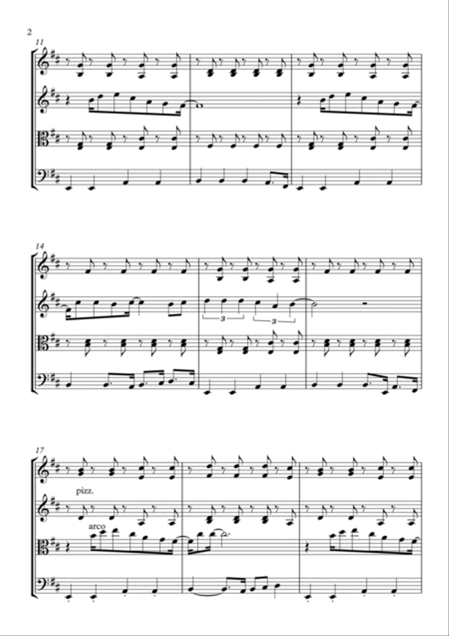 Englishman In New York String Quartet scores gallery preview page 2