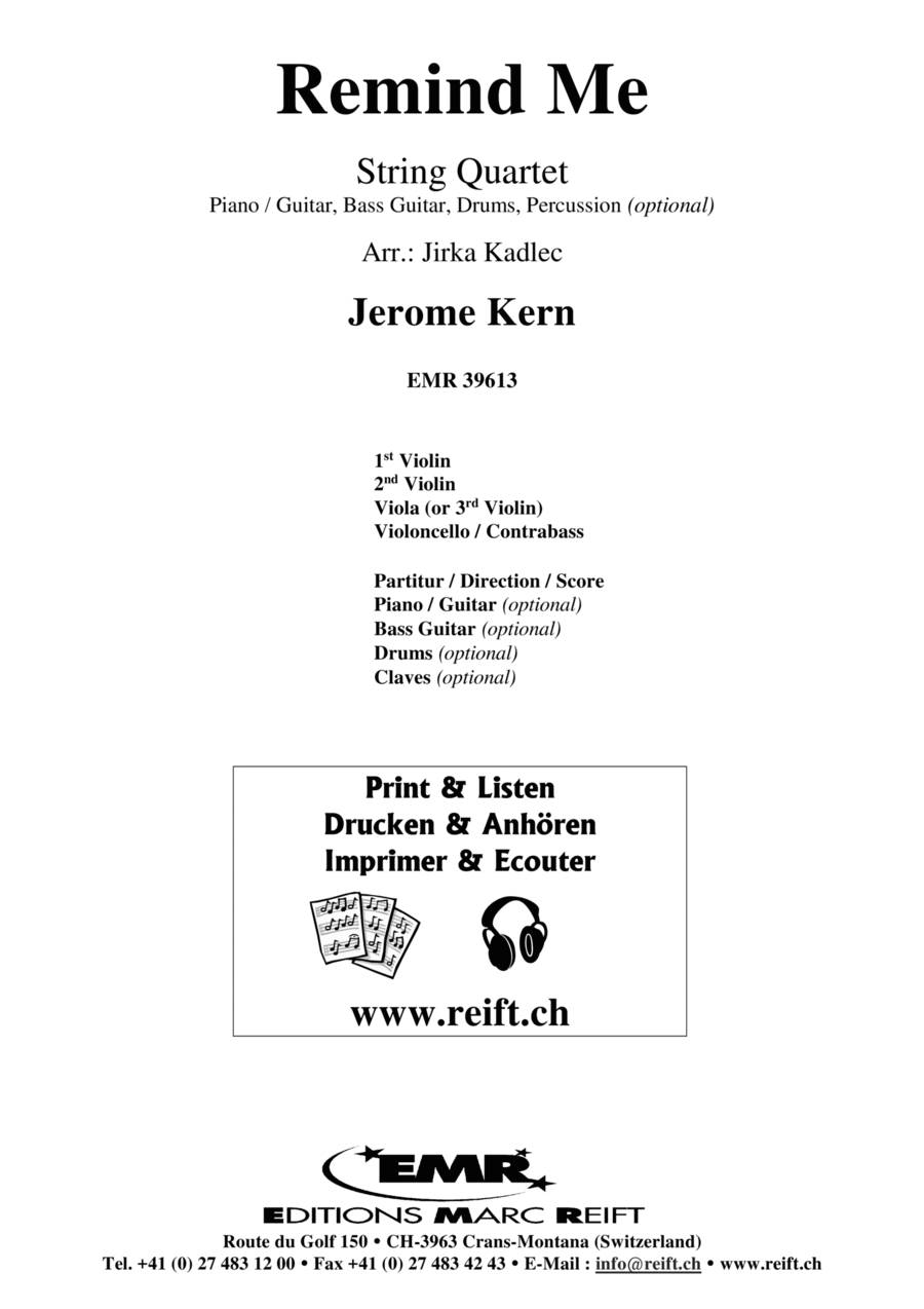 Remind Me Cello scores gallery preview page 1