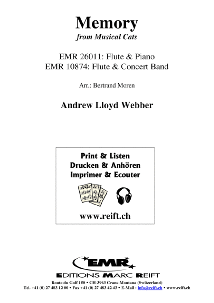 Memory Memory Flute Solo scores gallery preview page 2