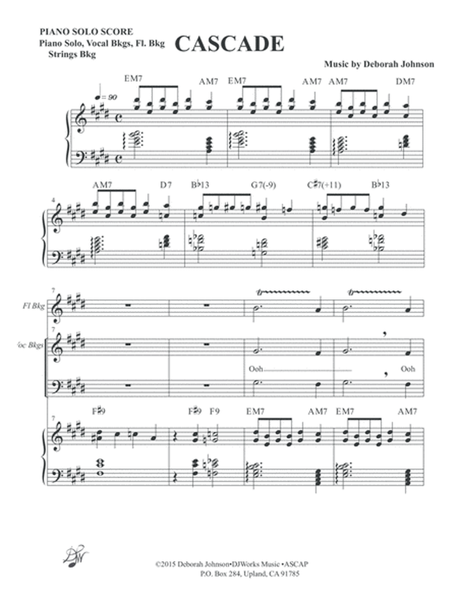 Cascade Piano Solo Score image number null