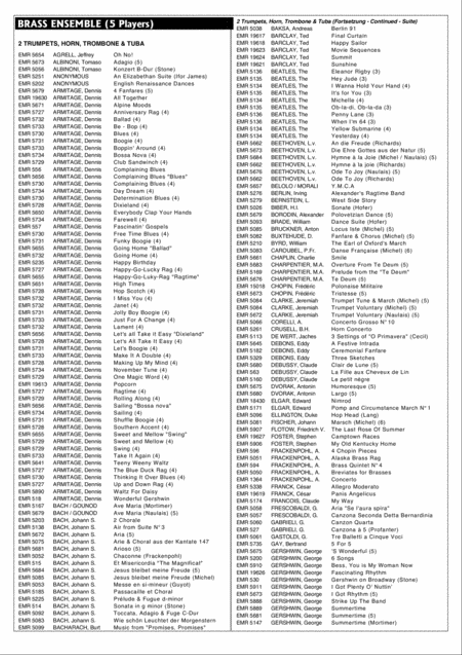 Rockin' All Night Brass Band scores gallery preview page 6