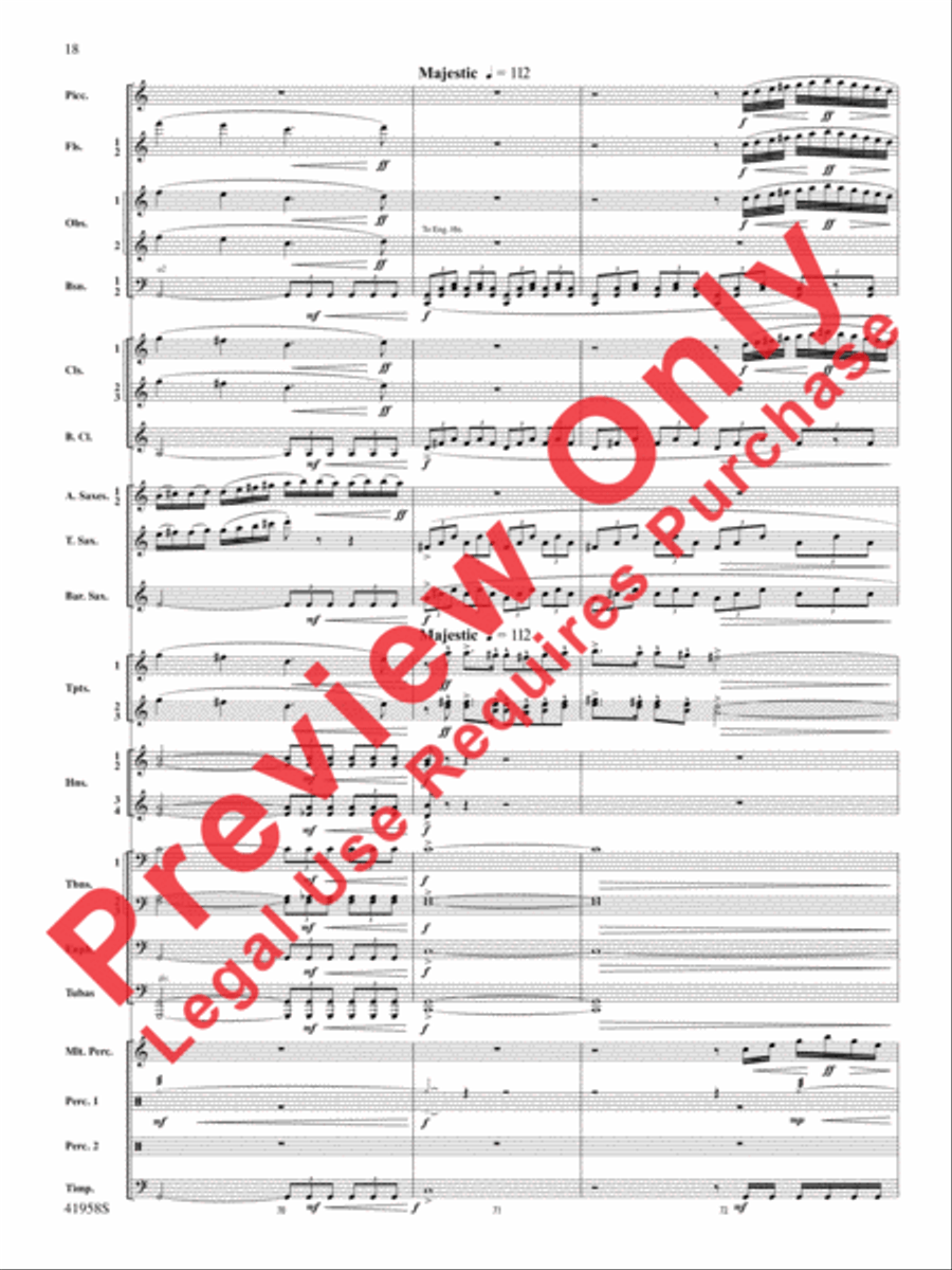 God's Country Concert Band scores gallery preview page 38