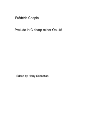 Book cover for Chopin- Prelude in C sharp minor Op. 45