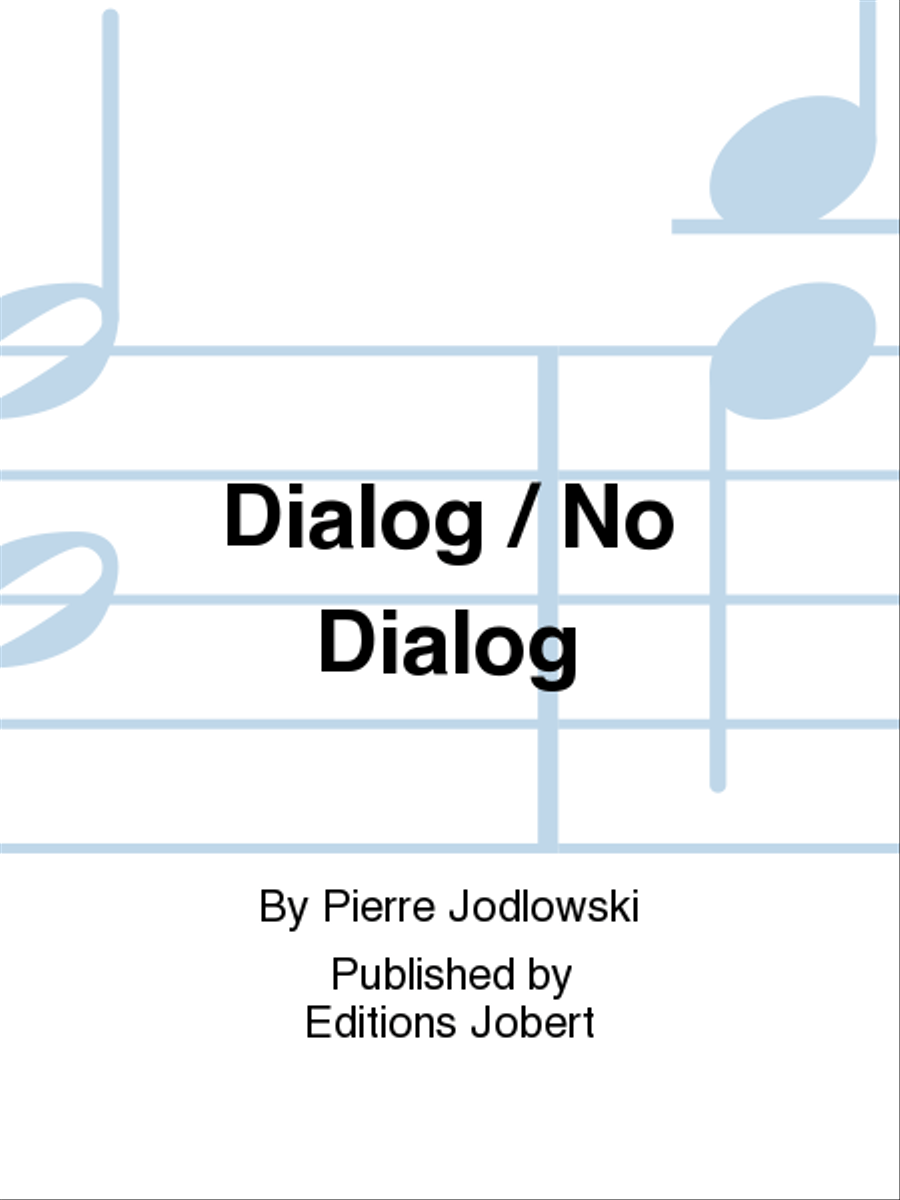 Dialog / No Dialog Flute scores gallery preview page 1