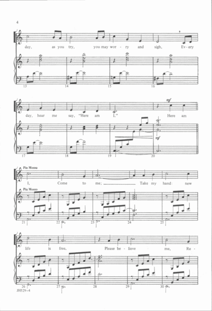 From the Day You Were Born Unison Choir scores gallery preview page 3