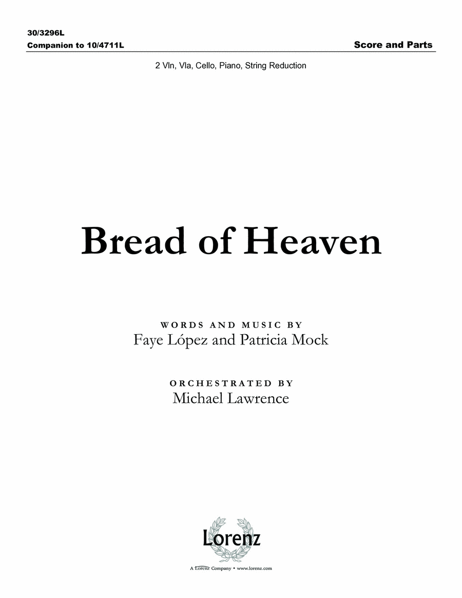 Bread of Heaven - String Quartet Score and Parts String Quartet scores gallery preview page 1