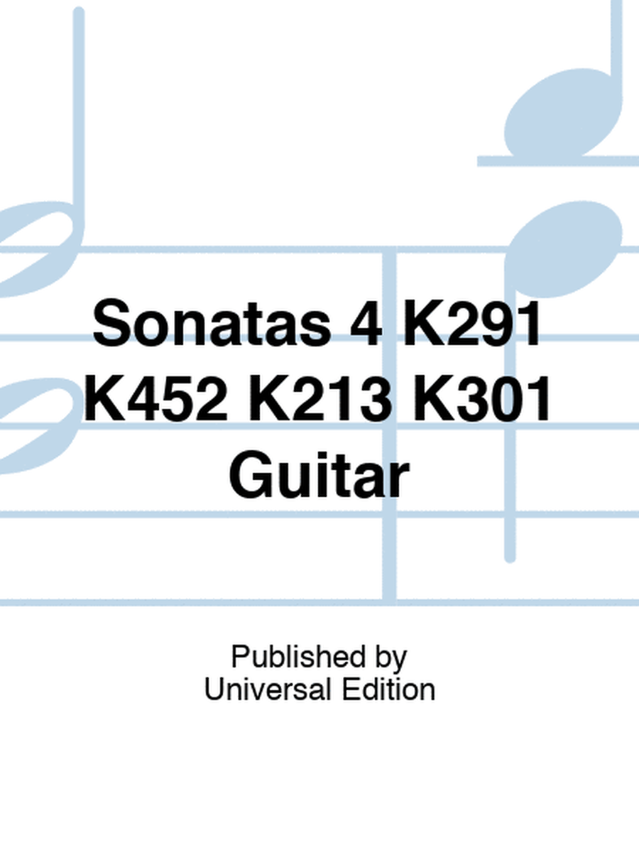 Sonatas 4 K291 K452 K213 K301 Guitar