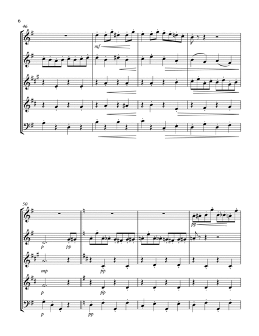 Wind Quintet: Le Secret Wind Quintet: Le Secret Woodwind Quintet scores gallery preview page 6