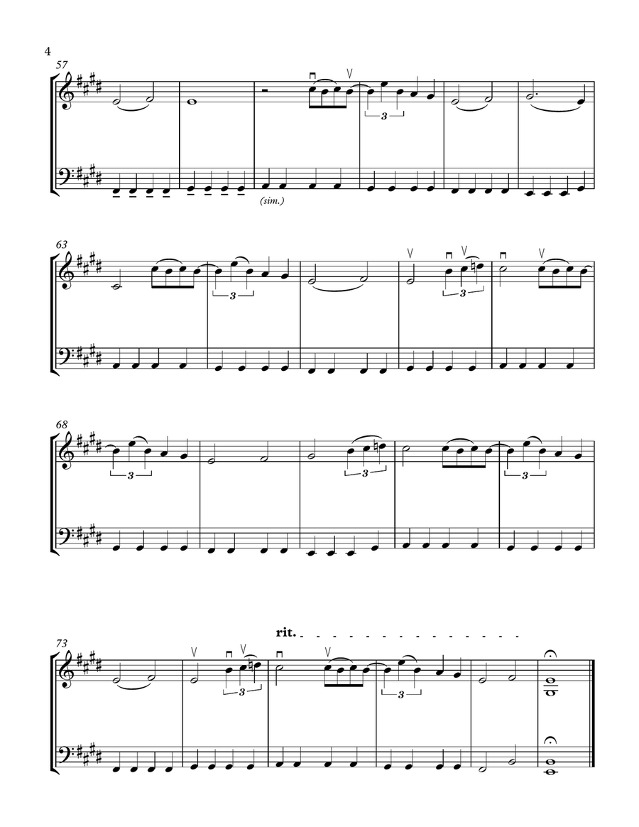 God Only Knows String Duet scores gallery preview page 4